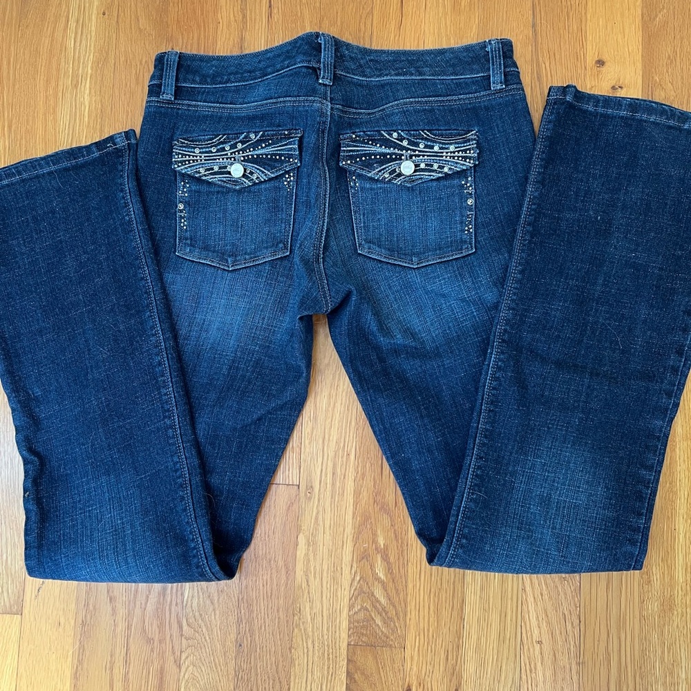 White House Black Market - Boot cut jeans w/ pocket detail.